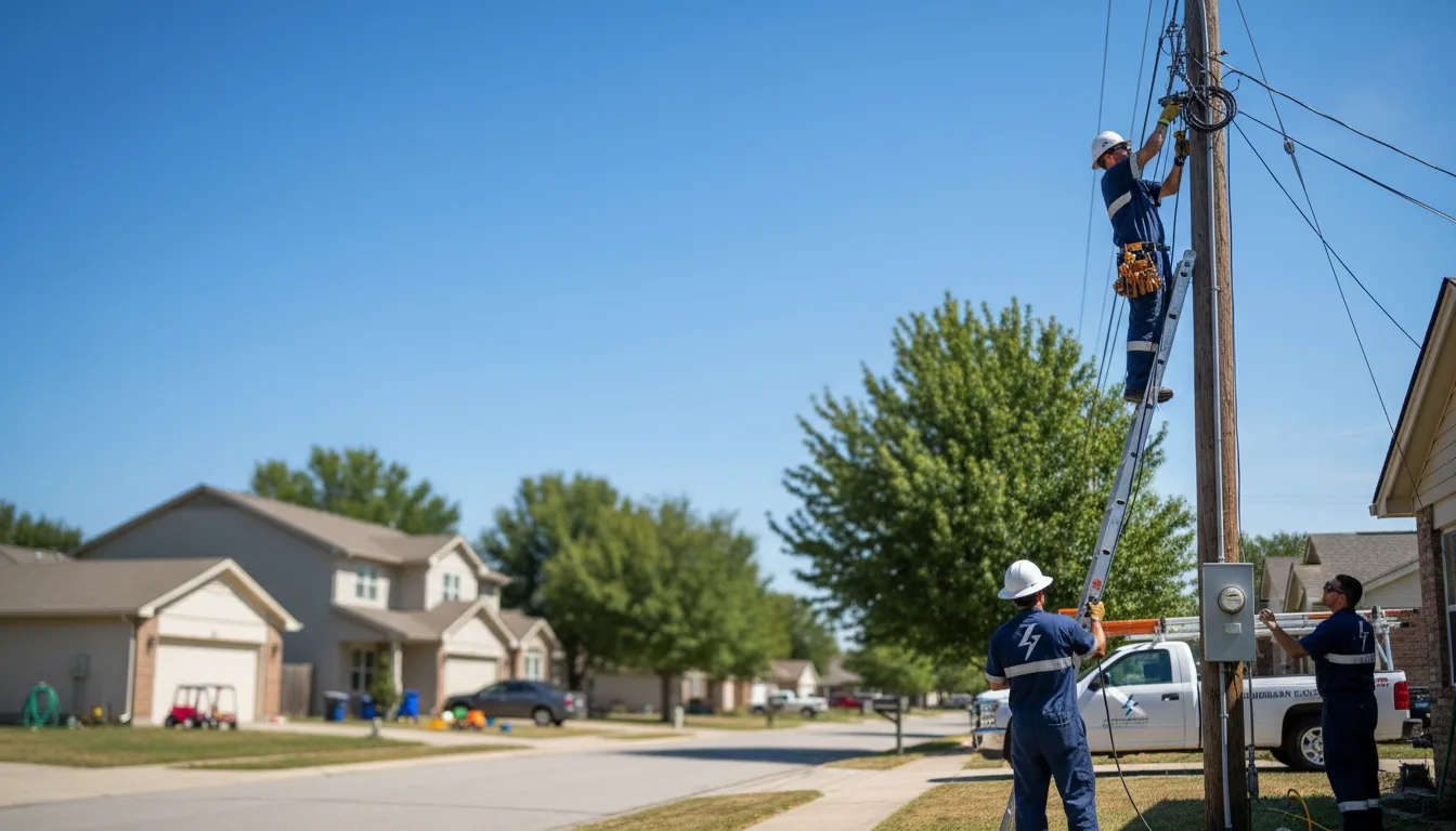 Residential electrician providing installation services in Maysville, MO